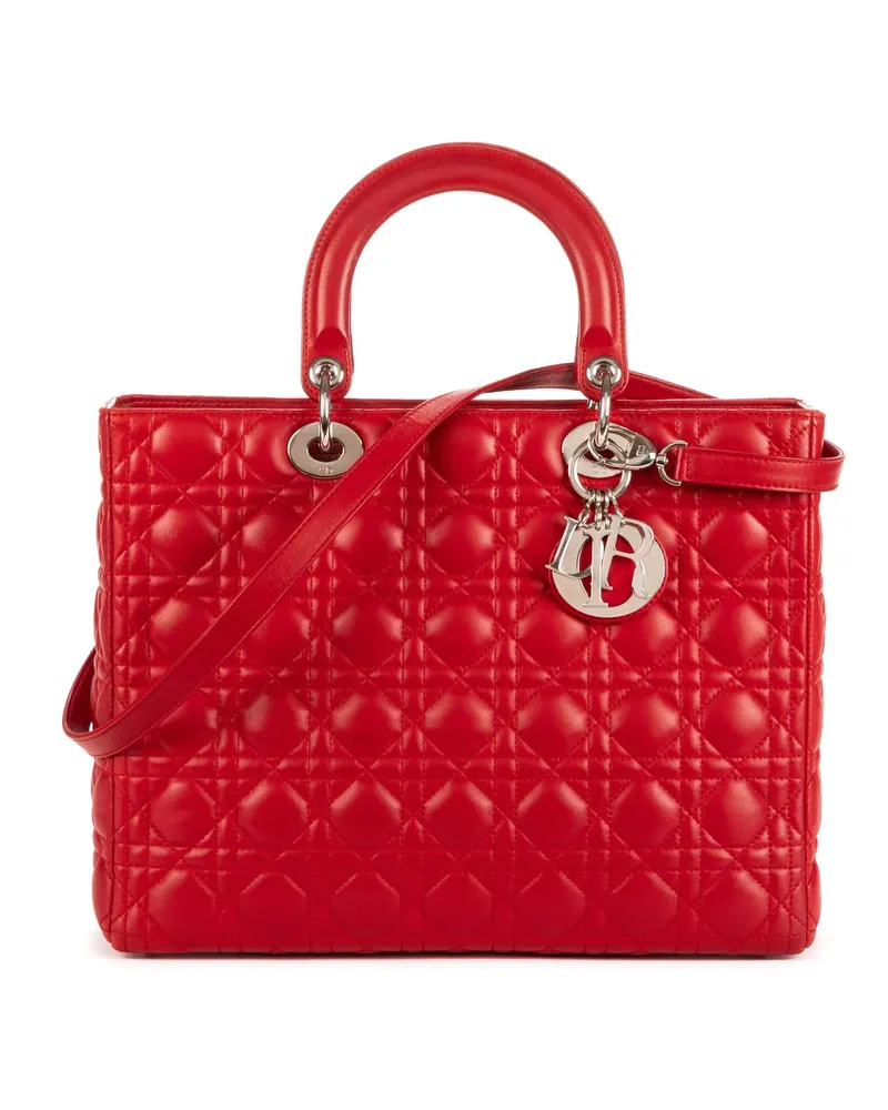 Dior Crossbody Bags Lady Dior Large rot Rot