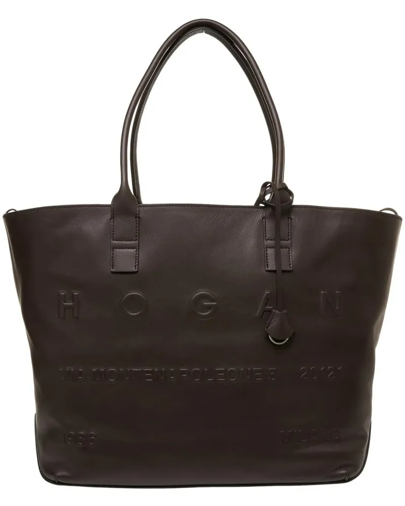 Hogan Shopper Shopper 'Script Address' schwarz Schwarz