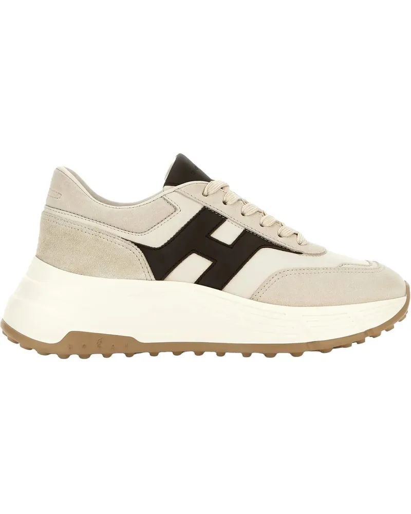 Hogan Low-Top Sneaker Flat Shoes Beigemarrone braun Braun