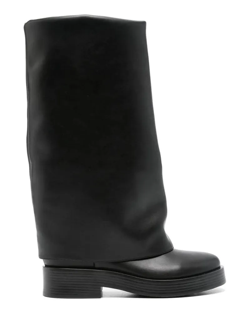 Casadei Stiefel Chunky Heel Black Ankle Boots schwarz Schwarz