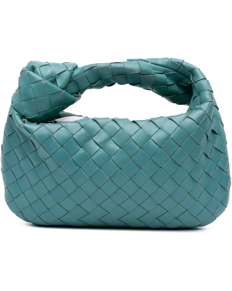 Bottega Veneta Hobo Bags Mini Nappa Intrecciato Jodie blau Blau