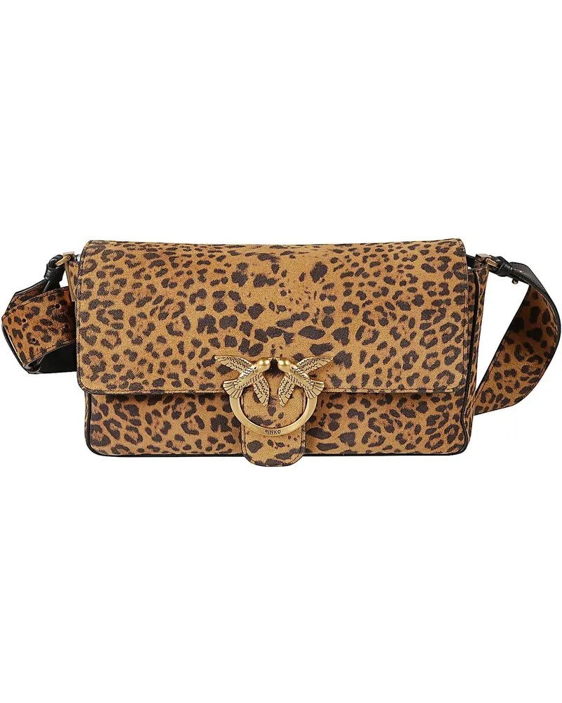 Pinko Crossbody Bags Love One Slouchy Classic Bag Brown braun Braun