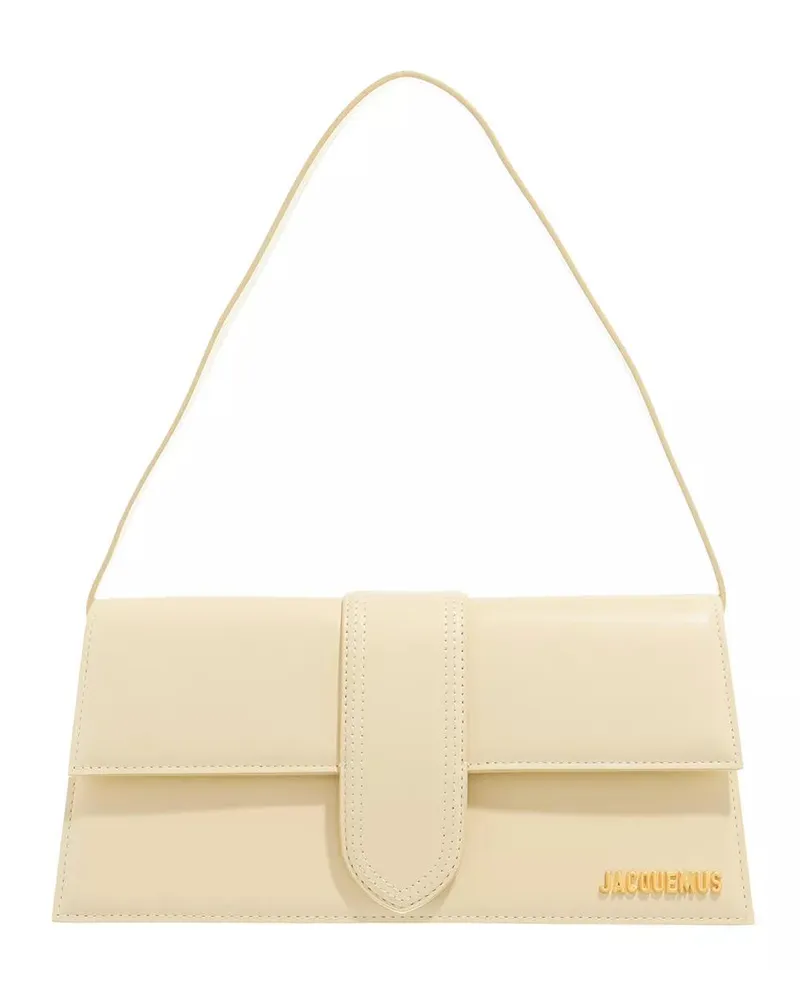 Jacquemus Hobo Bag Le Bambino Long Shoulder Bag Leather Creme