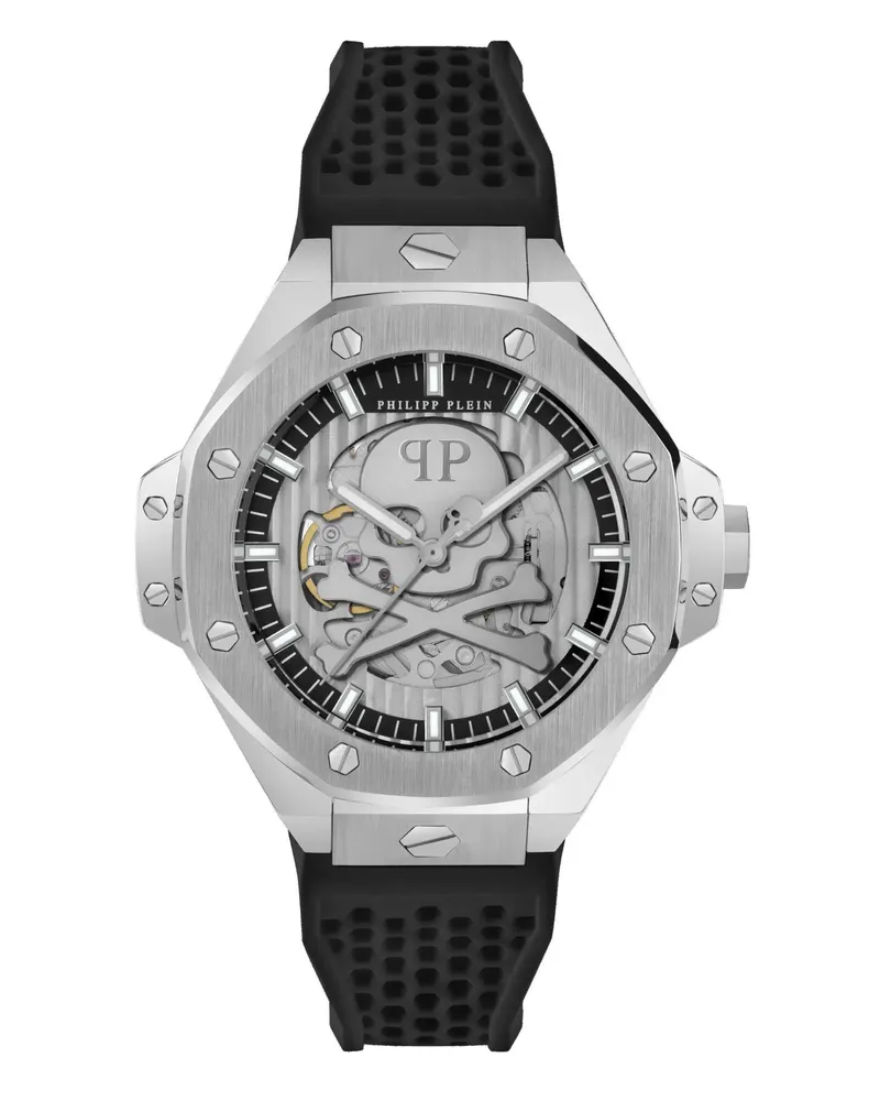 Philipp Plein Uhren Quarz-Analoguhr Plein $Keleton Royal silver Silber