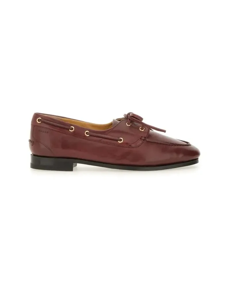 Bally Moccasin Plume With Polished Leather Upper And Dec braun Braun
