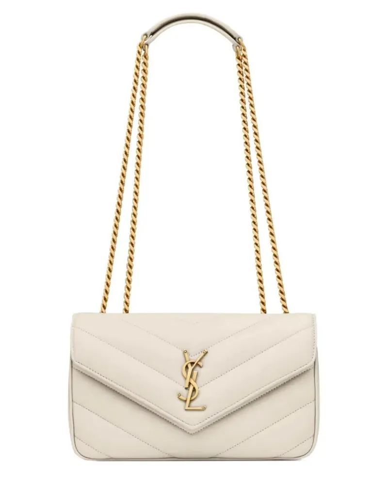Saint Laurent Hobo Bags "Loulou" Small Bag beige Beige