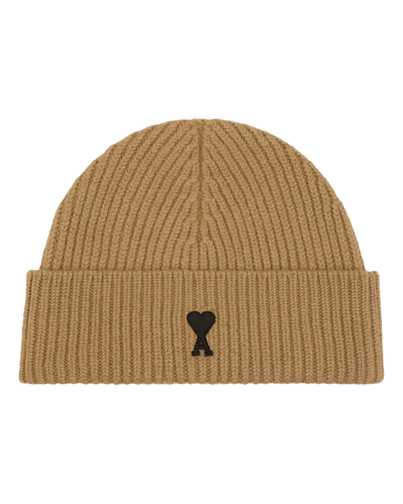 AMI Paris Caps & Mützen Ami De Coeur Beanie schwarz Schwarz