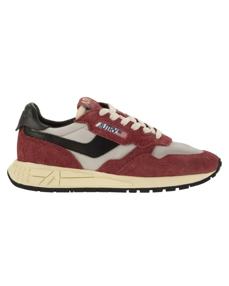 AUTRY Low-Top Sneaker Reelwind - Suede And Technical Textile Trainer rot Rot