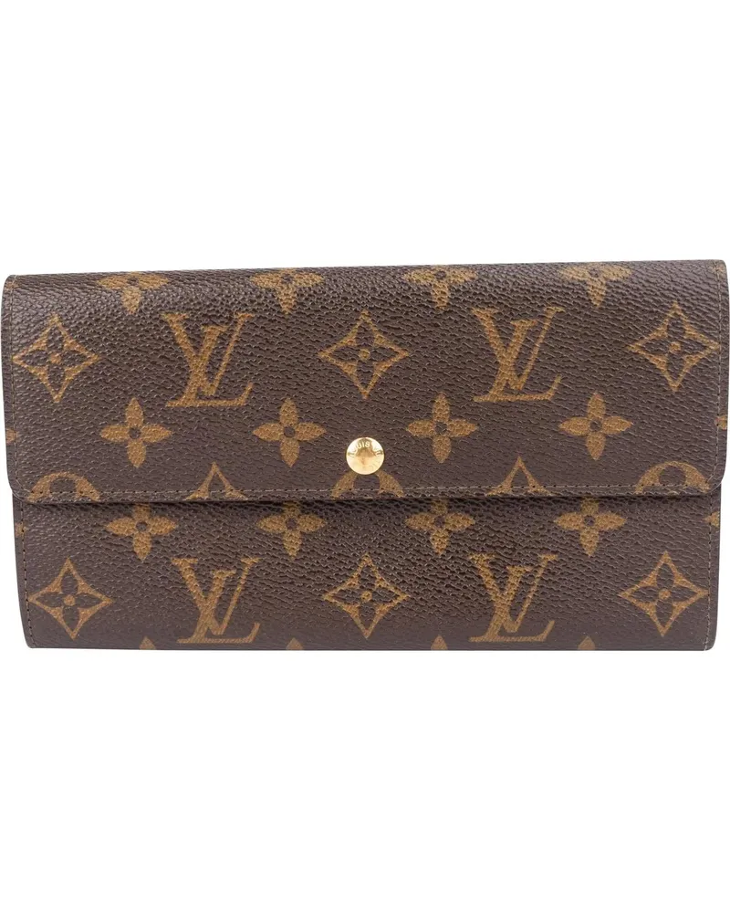 Louis Vuitton Portemonnaie  Canvas Monogram Sarah Wallet braun Braun