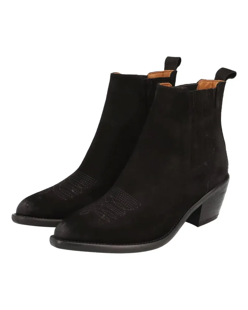 Thea Mika Stiefeletten Cowboy Boots schwarz Schwarz
