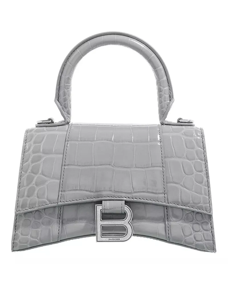 Balenciaga Crossbody Bags Hourglass Top Handle XS Shoulder Bag Grau