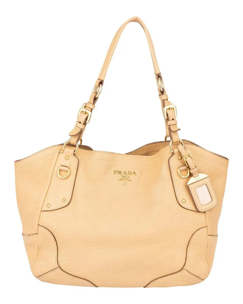 Prada Crossbody Bags  Beige Calfskin City Handbag beige Beige