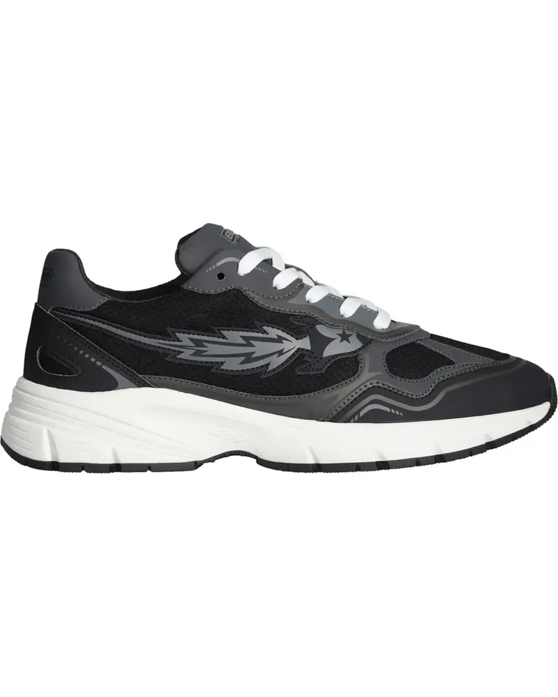 ENTERPRISE JAPAN Low-Top Sneaker Run Rocket Sneaker S1072 Black Grey schwarz Schwarz