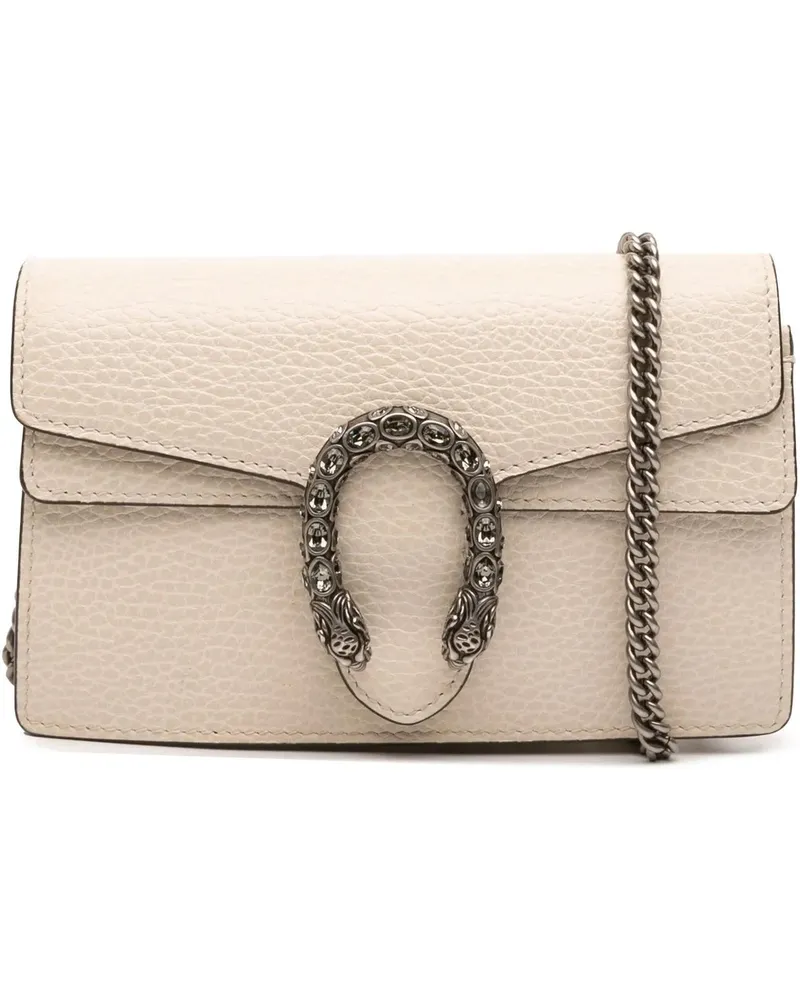 Gucci Hobo Bags Mini Dionysus Leather Crossbody weiß Weiß