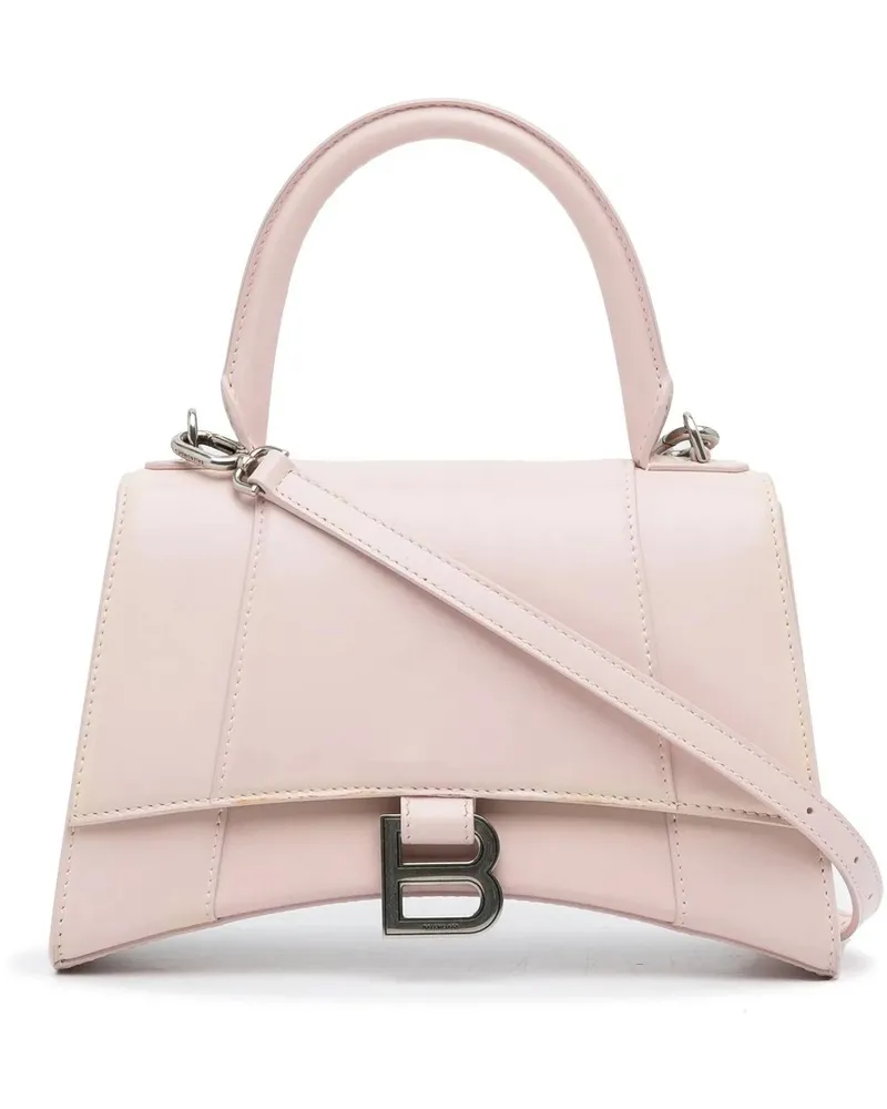 Balenciaga Hobo Bags 2020 Hourglass S Satchel rosa Gold