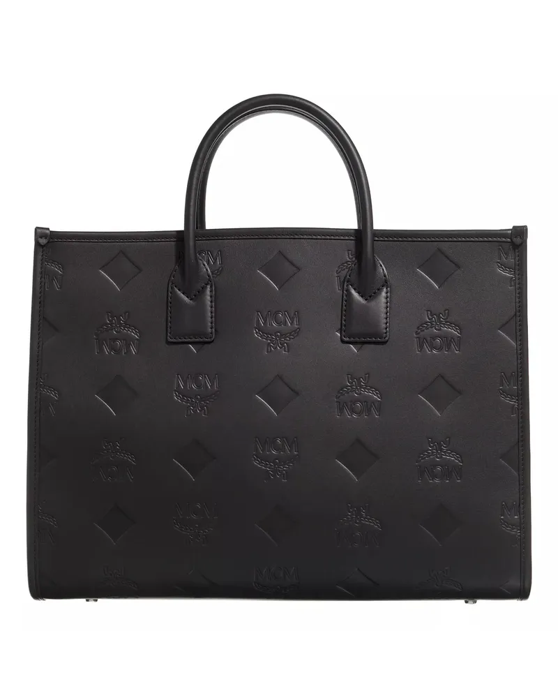 MCM Shopper & Totes Munchen Eb Maxi Mn Leather Tote Large schwarz Schwarz