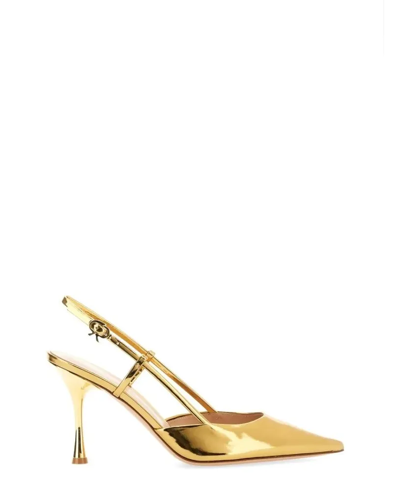 Gianvito Rossi Hohe Schuhe "Ascent" Slingback goldfarben 