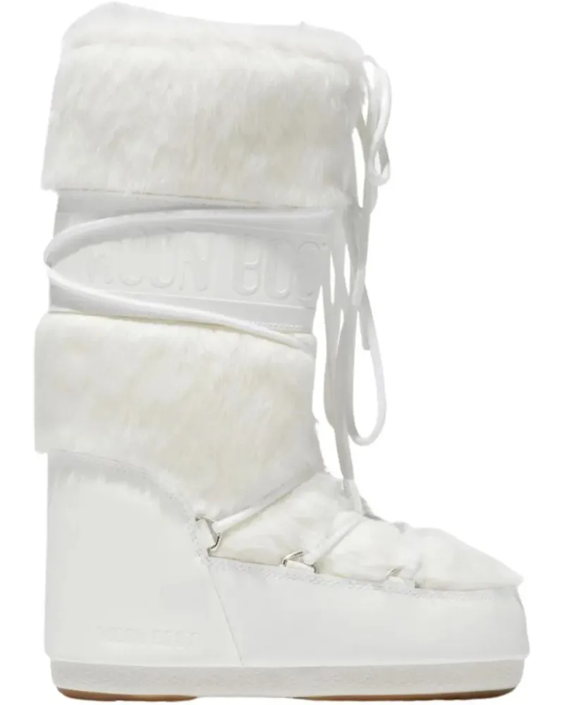Moon Boot Low-Top Sneaker Classic Icon Eco Fur Bianco weiß Weiß