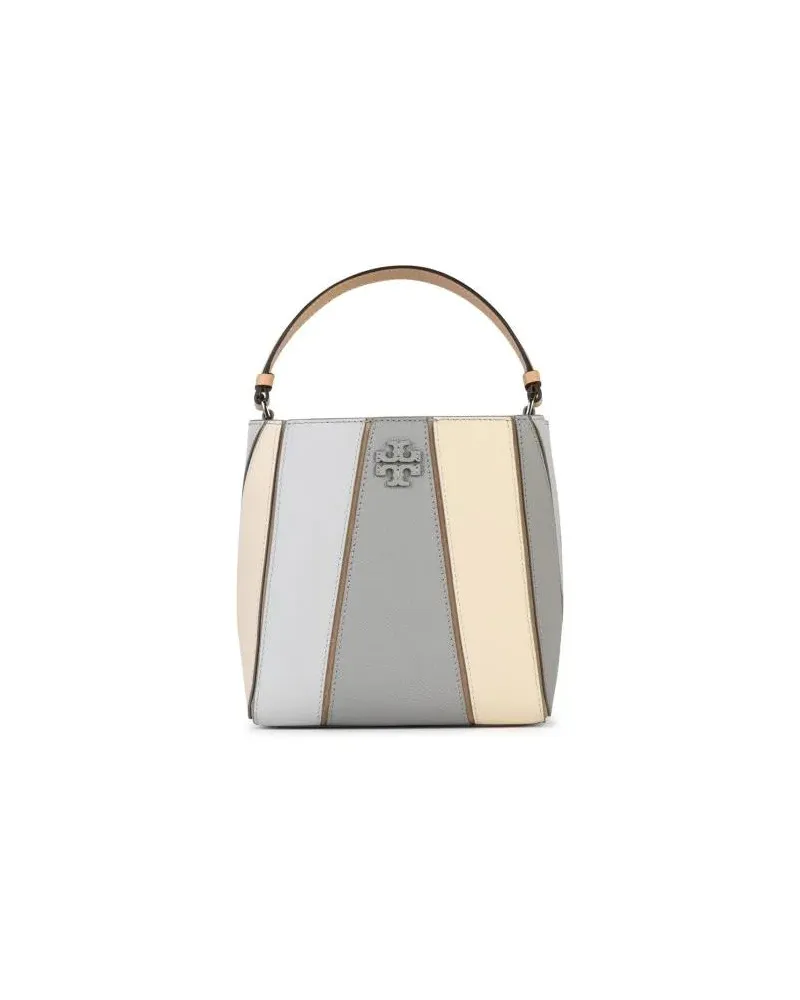 Tory Burch Beuteltaschen Mcgraw' Small Bucket Bag In Light Blue Leather Bunt