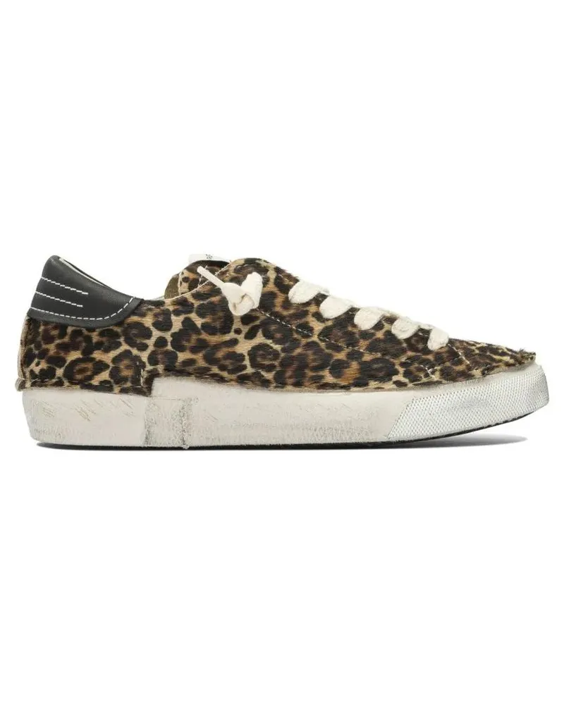 Philippe Model Low-Top Sneaker Leopard Print Low-Top Sneakers braun Braun