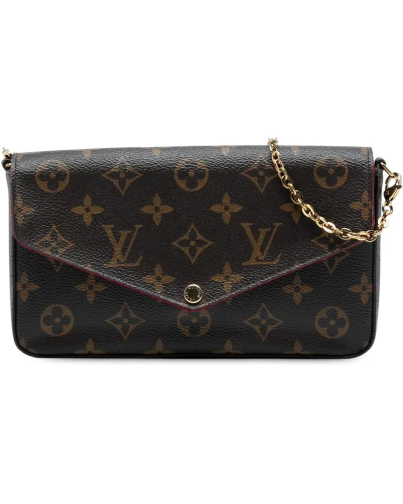 Louis Vuitton Hobo Bags Monogram Pochette Felicie braun Braun