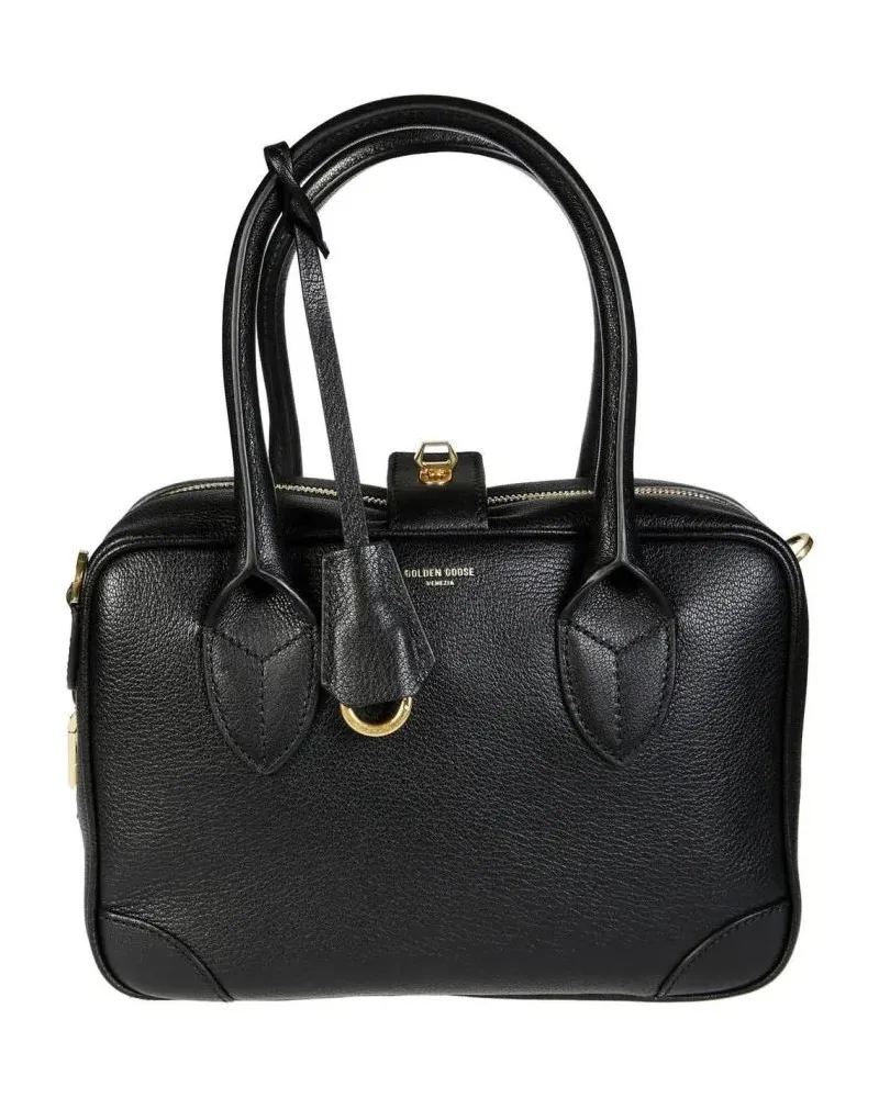 Golden Goose Hobo Bags Minimalist Beige Handbag With Structured Design schwarz Schwarz