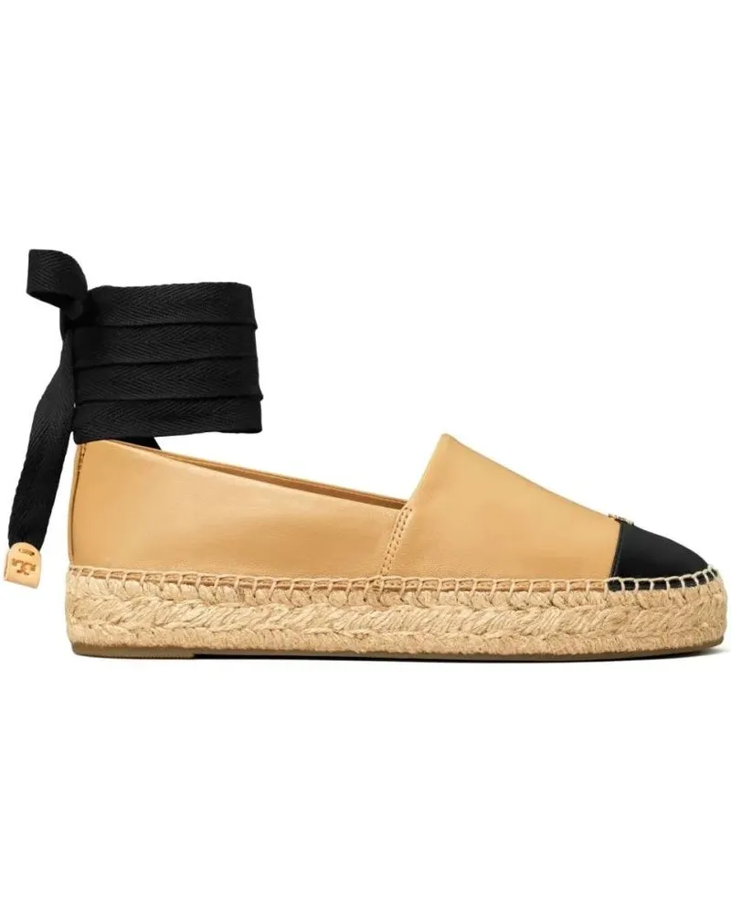 Tory Burch Espadrille Flat Shoes With Cap Toe beige Beige