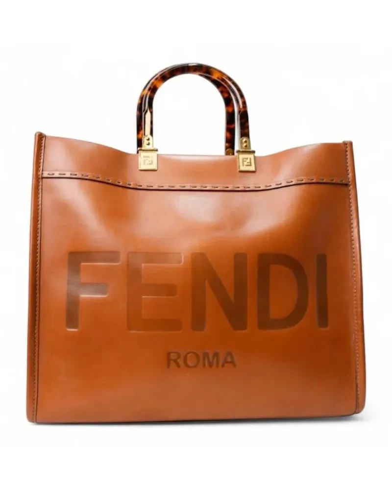 Fendi Shopper & Totes Sunshine Medium Brown orange Orange