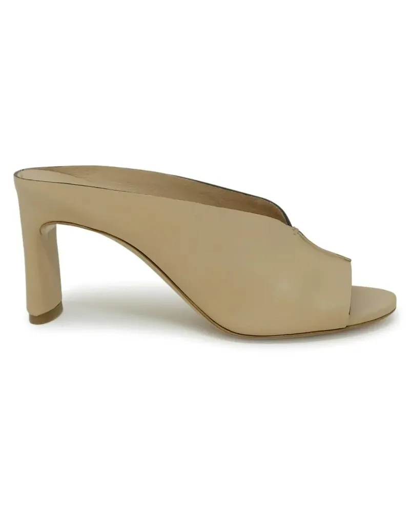 Roberto del Carlo Sandalen Beige Leather Sabot Sandals braun Braun