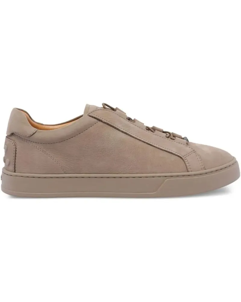 TOD'S Low-Top Sneaker Nabuk Sneakers With Minimalist Design And Logo Det braun Braun