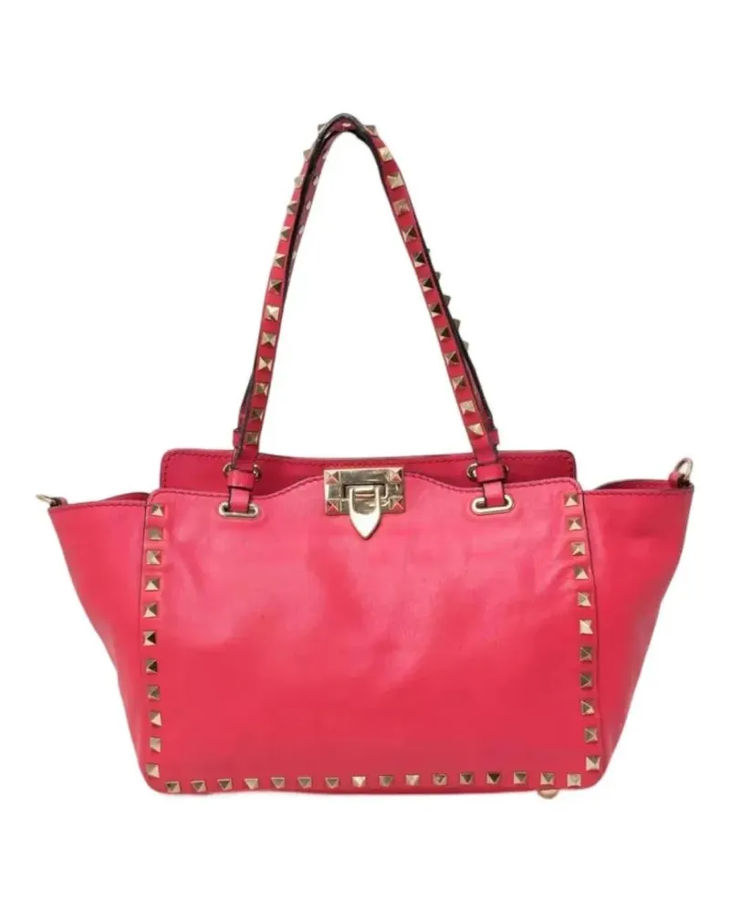 Valentino Garavani Shopper & Totes Tote Rockstud Medium Fuchsia rot Rot
