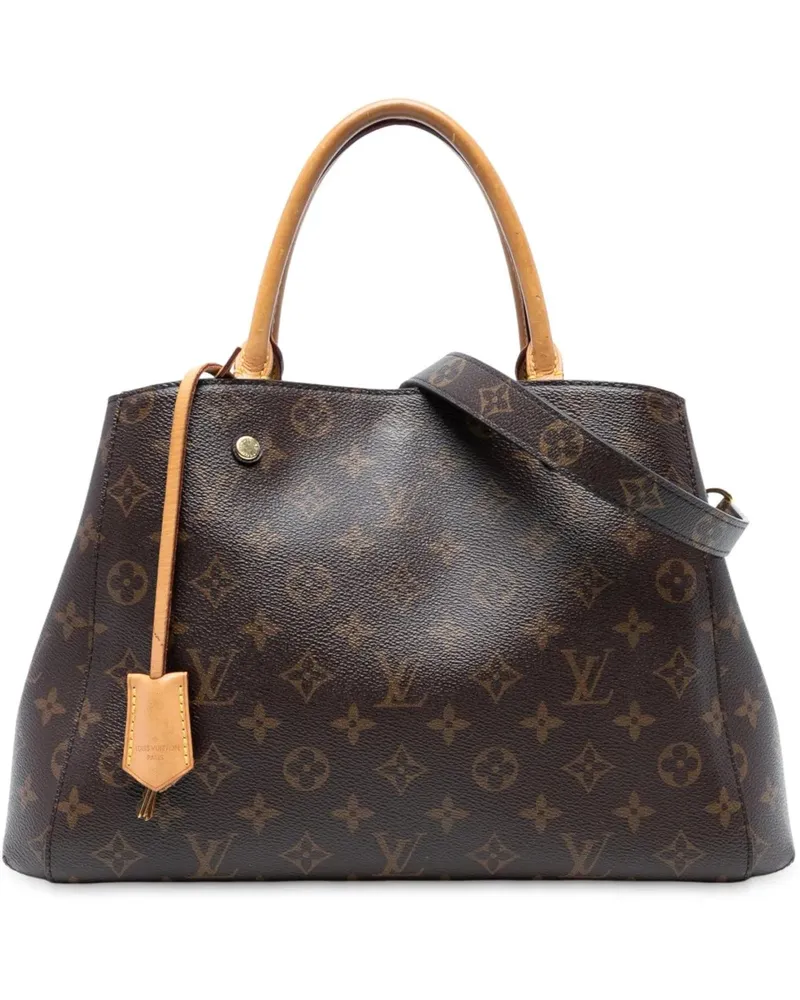Louis Vuitton Hobo Bags Monogram Montaigne MM braun Braun