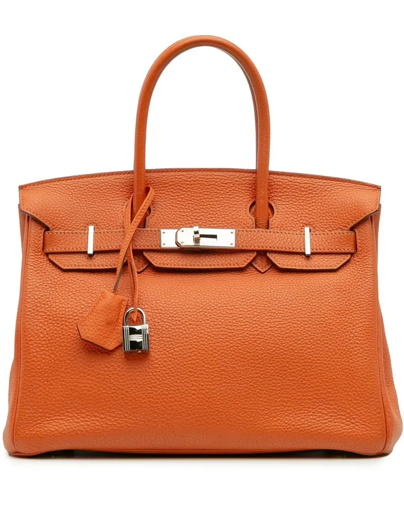 Hermès Crossbody Bags Togo Birkin Retourne 30 orange Orange