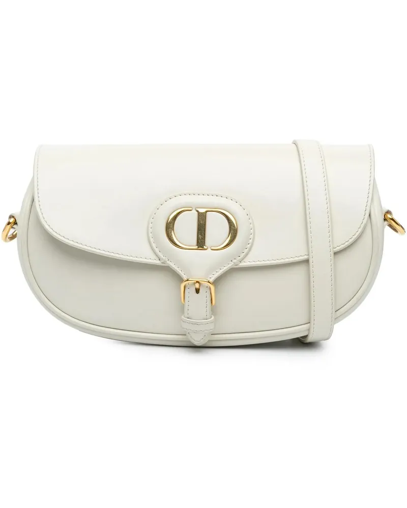 Dior Hobo Bags 2021-2024 Leather East West Bobby Crossbody weiß Weiß