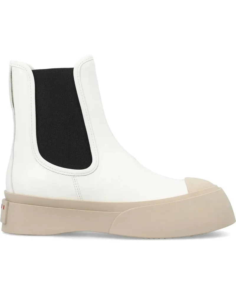 Marni Stiefel CHELSEA BOOTS weiß Weiß