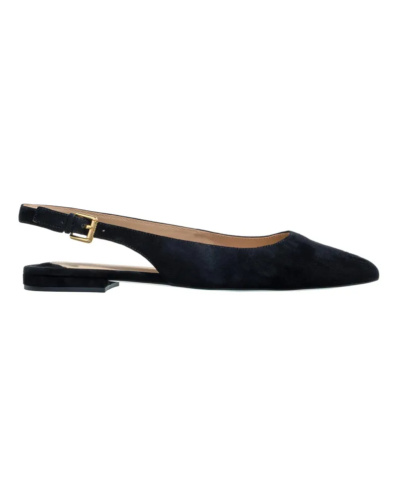 Ralph Lauren Sandaletten mit Absatz Londyn Slbck-Flats-Slingback schwarz Schwarz
