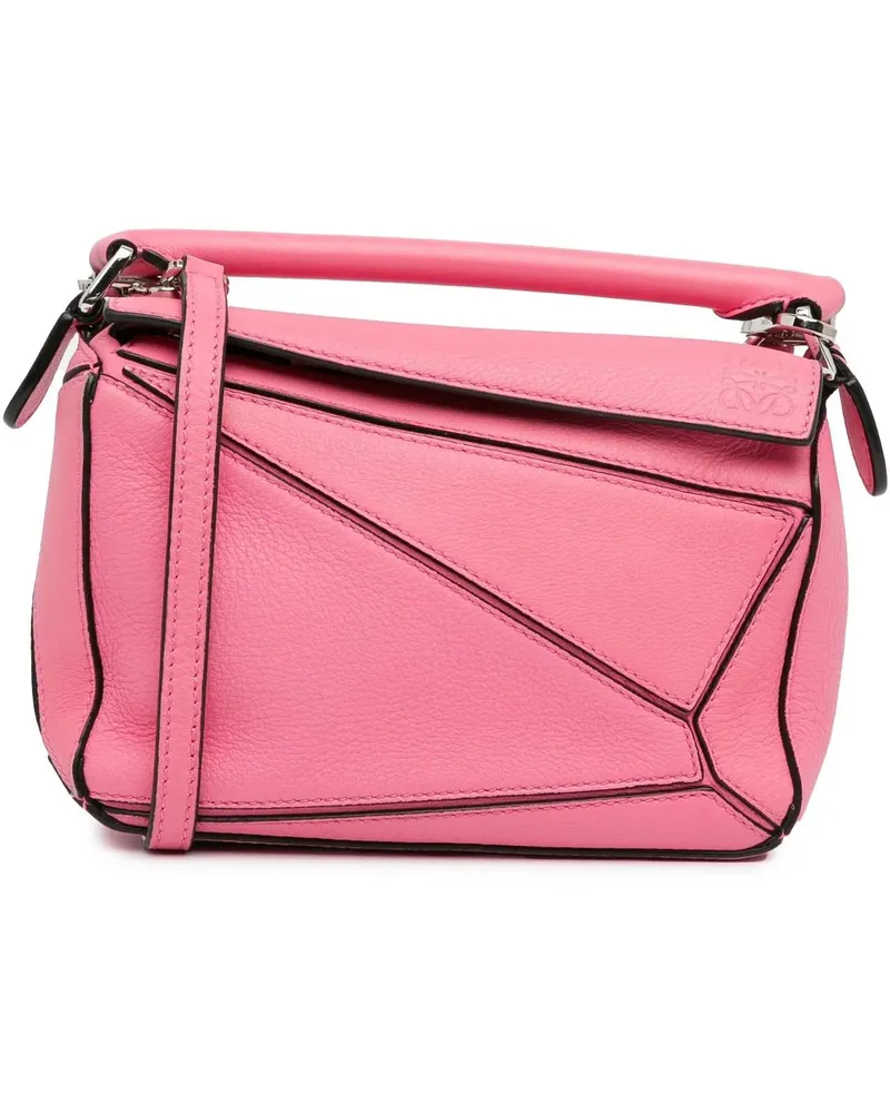 Loewe Hobo Bags Mini Puzzle Satchel rosa Gold
