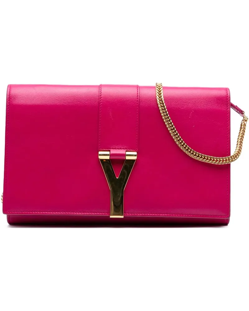 Saint Laurent Hobo Bags Leather Chyc Ligne Wallet on Chain rosa Gold
