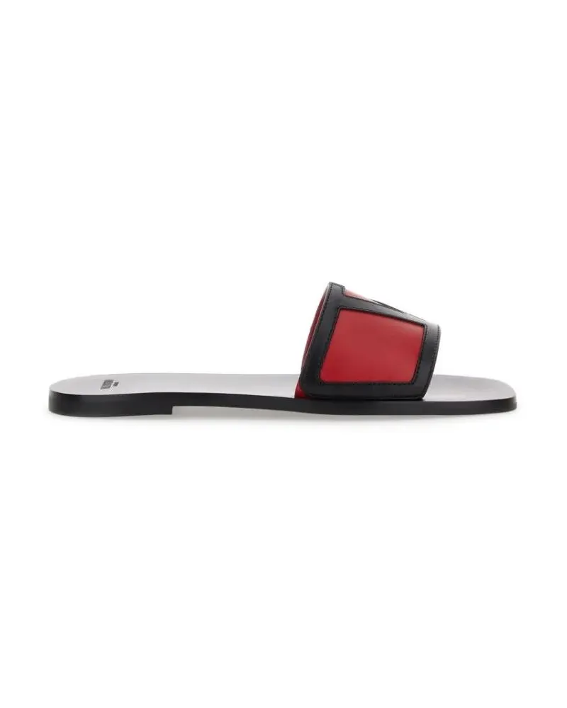 Valentino Garavani Sandalen Viva Superstar Slide Sandal In Luxurious Nappa Lea rot Rot
