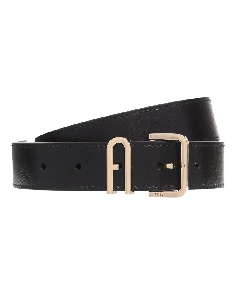 Furla Gürtel  Camelia Arch Loop Fixed schwarz Schwarz
