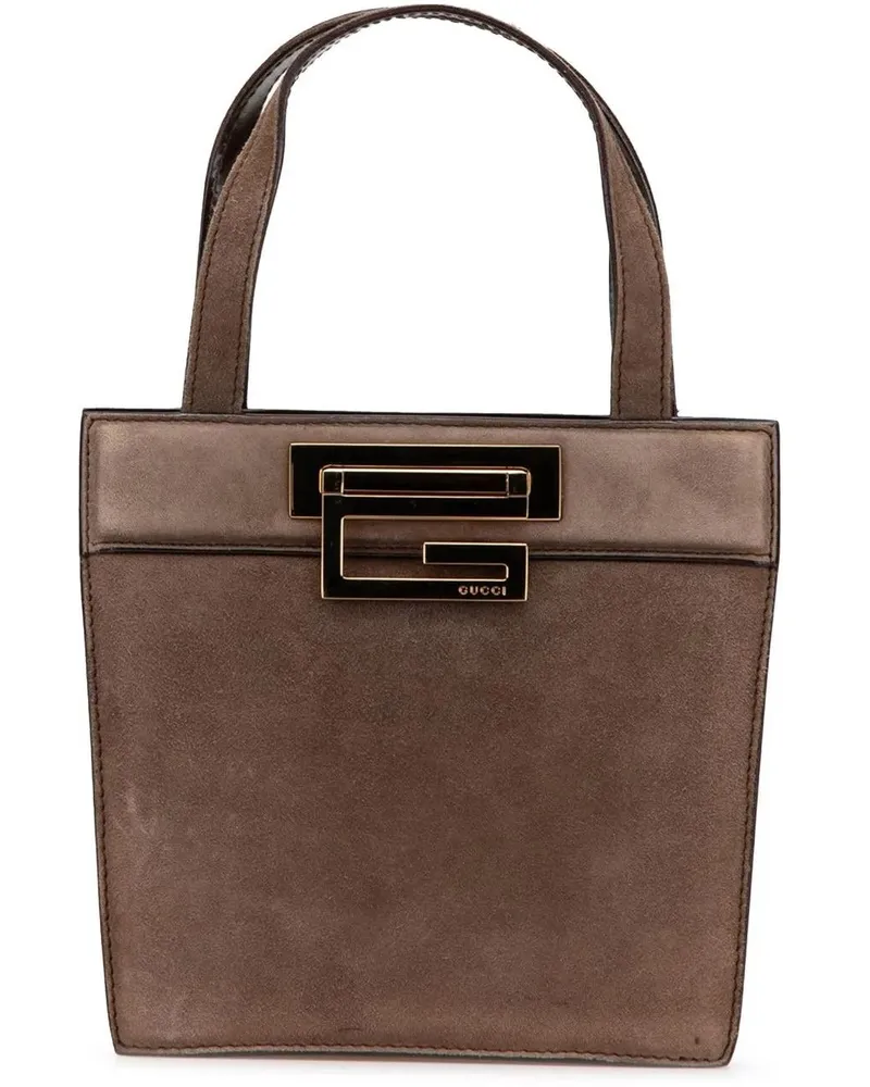 Gucci Crossbody Bags 20th G Suede Handbag braun Braun