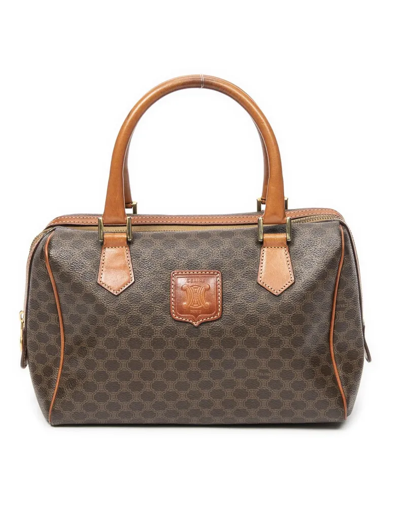 Celine Crossbody Bags Vintage Mini Boston braun Braun