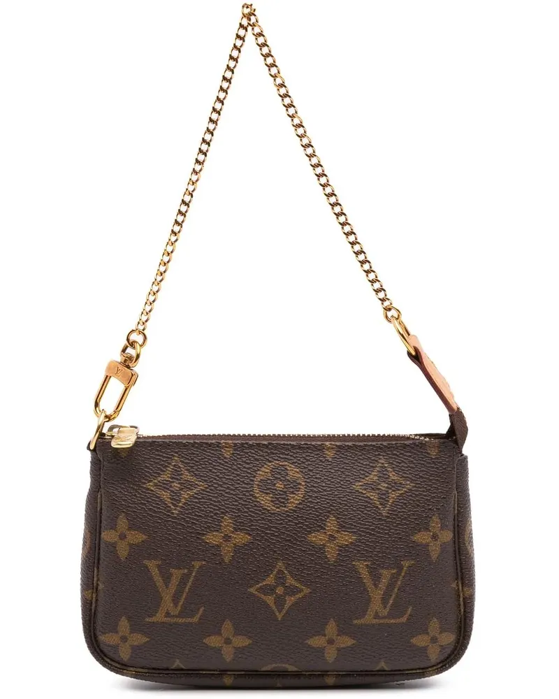 Louis Vuitton Crossbody Bags 2018 Monogram Mini Pochette Accessoires braun Braun