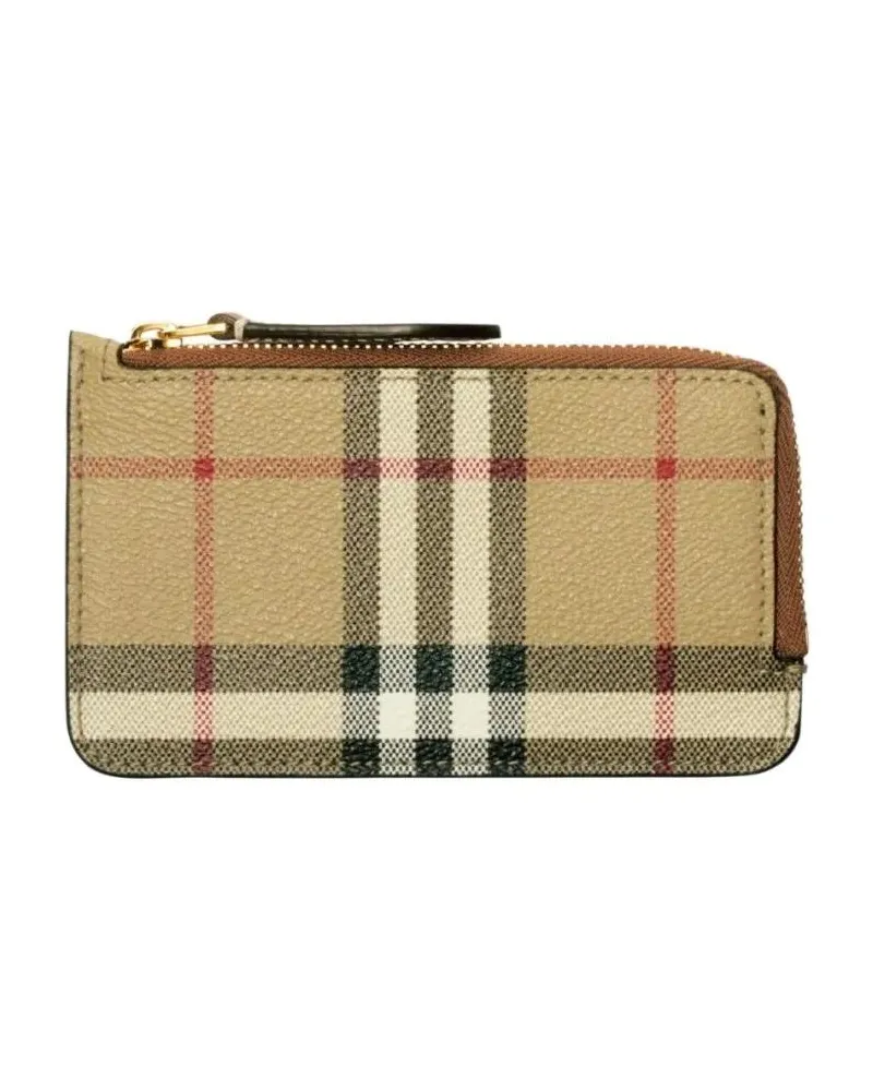 Burberry Portemonnaie Checked Credit Card Holder braun Braun