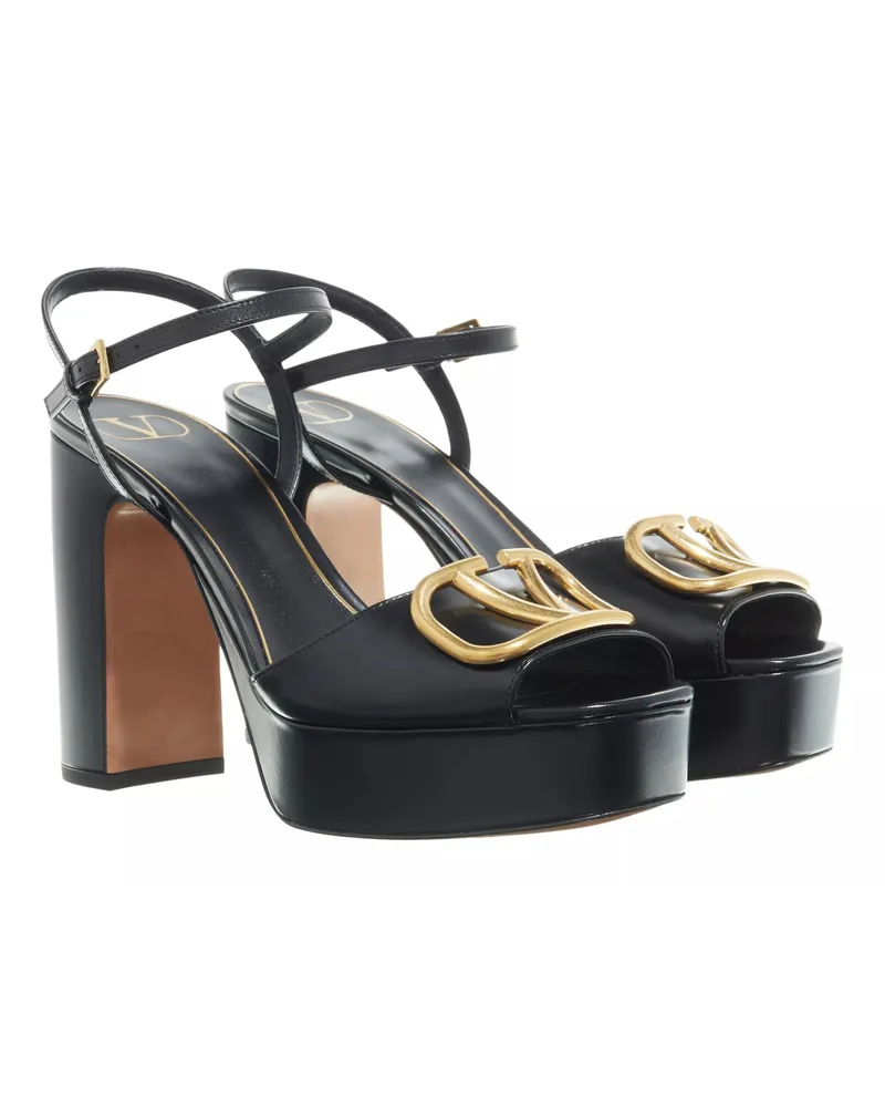 Valentino Garavani Sandalen & Sandaletten Vlogo Signature Platform Sandals Schwarz