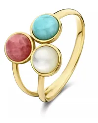 Isabel Bernard Ring  Belleville damen Ring 585 Gold IB33 Hellblau