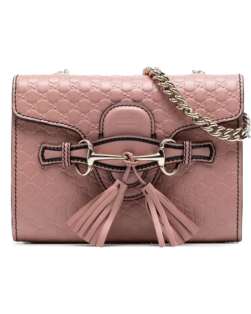 Gucci Hobo Bags Mini Microssima Emily Crossbody rosa Gold