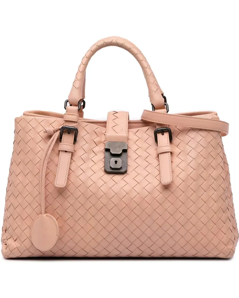Bottega Veneta Hobo Bags Small Nappa Intrecciato Roma Satchel rosa Gold