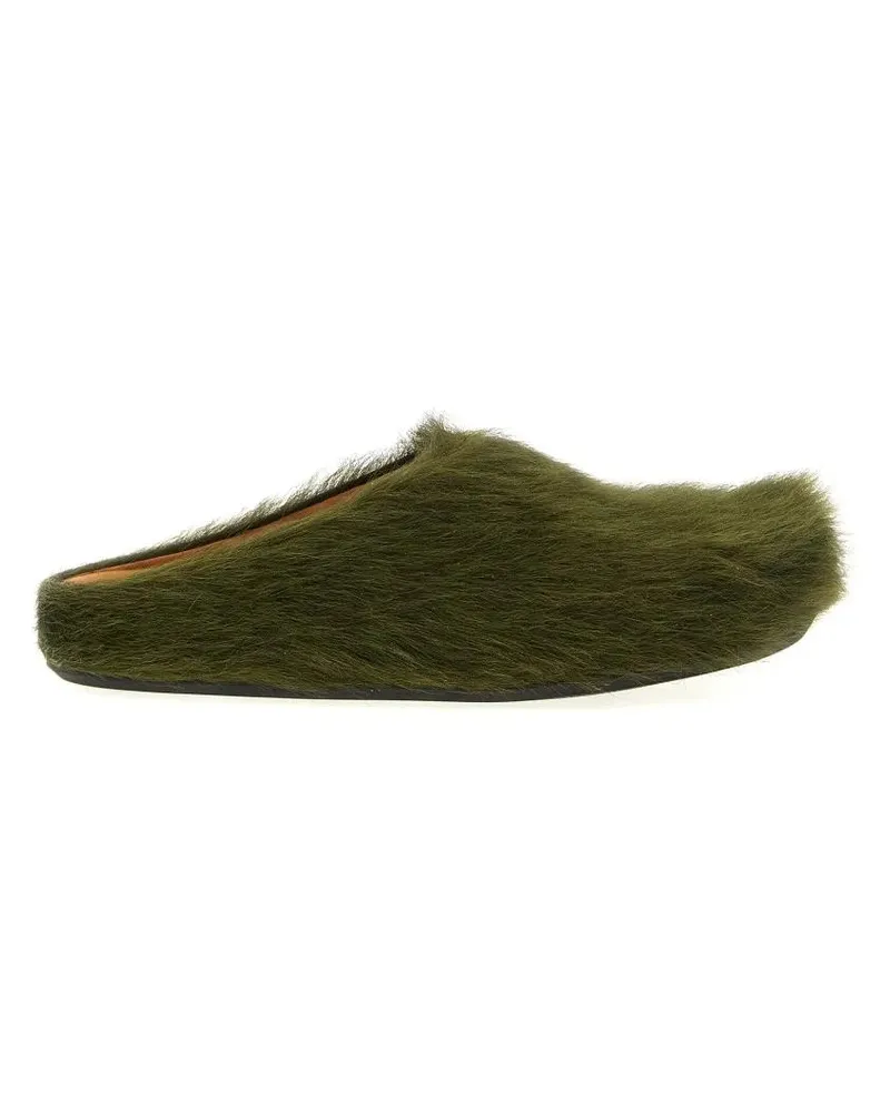 Marni Loafer 'Fussbett' Sabots grün Grün