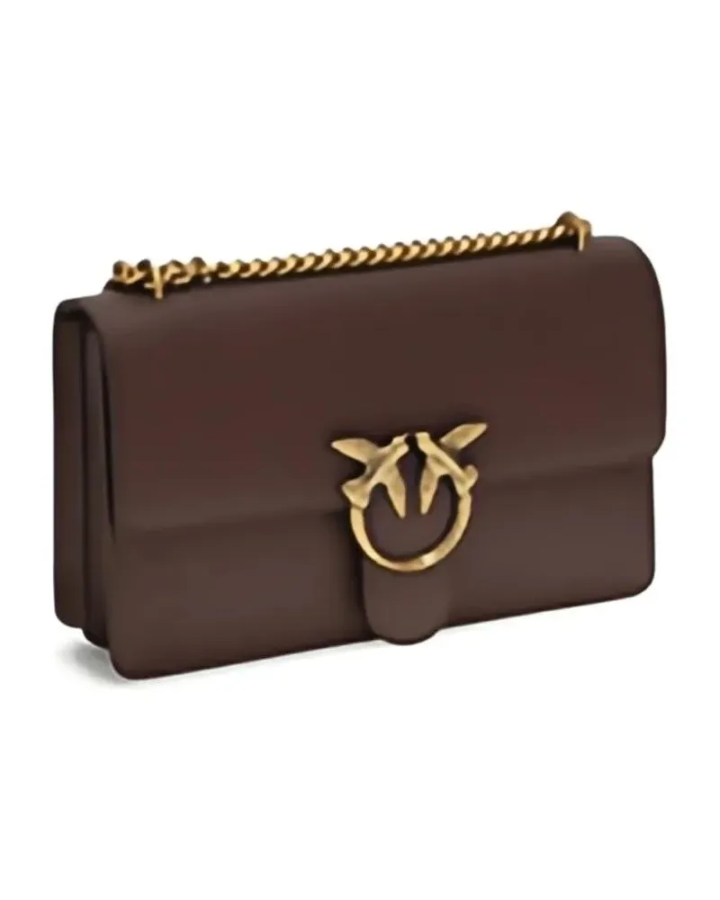 Pinko Hobo Bags Structured Rectangular Handbag braun Braun